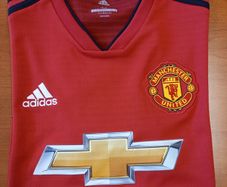 Manchester United 2018/19 Adidas Home Jersey Adult Medium