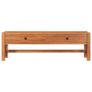 Desk with 2 Drawers 140x40x45 cm Recycled Teak Wood Image 3