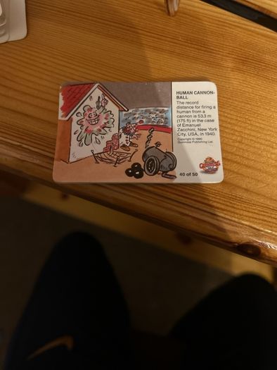 Card Collection - based on the Guinness Book of Cards