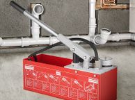 main image for ad 25 Bar Hydrostatic Pressure Test Pump, Test Up to 25 bar 2.5 MPa, 3.2 Gallon Tank, Hydraulic Manual Water Pressure Tester Kit with Two-Unit Gauge &amp; R 1/2 Connection, for Pipeline Fluid Pressure Testin