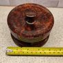 Vintage Hand Turned Burr Wood Coaster Set Solid Timber 7 Piece Mint Condition Image 4