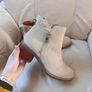 River Island suede beige boots Image 8