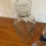 Luminarc ( Made in France ) Mid Century Blue Stemmed Wine Glasses ( 4 ) and a Free Luminarc Lidded Decanter Image 3