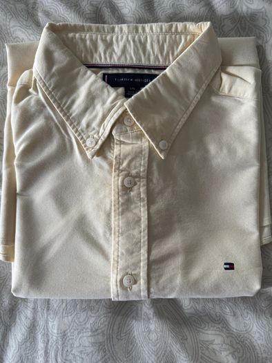 Tommy Hilfiger Cream yellow Oxford Shirt  L