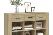 Sideboard Sonoma Oak 100x30x59.5 cm Engineered Wood