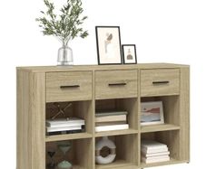Sideboard Sonoma Oak 100x30x59.5 cm Engineered Wood