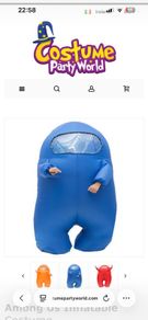 Among us kids inflatable costume