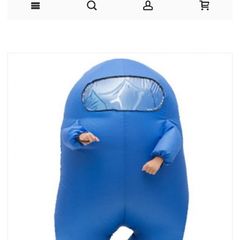 Among us kids inflatable costume