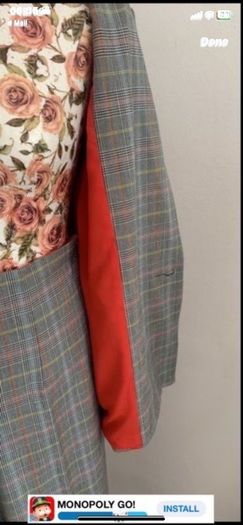 trousers suit Bnwt herringbone suit size 10 boutique brand