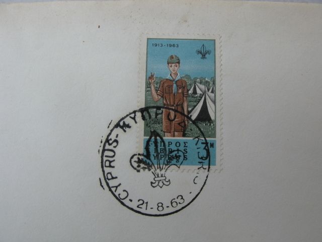 Stamps, Cyprus, 50th Anniversary Scouting 1913 - 1963