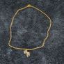 Handmade Gold-Plated Necklace with Fish Pendant - 45cm Image 2