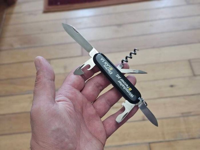 Victorinox Tourist with Swiss Advertising Handles Collectable 84mm Swiss Army Knife