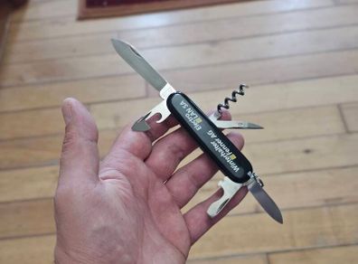 Victorinox Tourist with Swiss Advertising Handles Collectable 84mm Swiss Army Knife