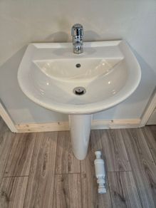Sink and pedestal