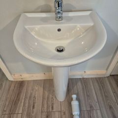 Sink and pedestal