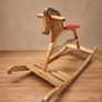 Vintage Wooden Rocking Horse Decorative & Photography Prop Image 2