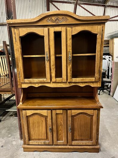 Large Traditional Pine Kitchen Dresser. Restoration or Upcycling Project 90