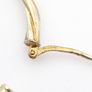 Vintage 925 Sterling Silver Italian Signed Hooped Earrings Image 4