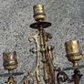 A Pair Of Nineteenth Century Bronze/Brass Candelabras(3.8kgs) Image 4