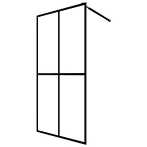 Walk-in Shower Screen Tempered Glass 90x195 cm