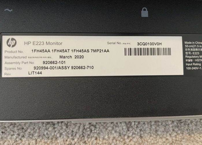 HP monitor