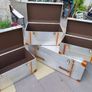 Steamer Trunks x 4 Aluminium & leather. Image 3