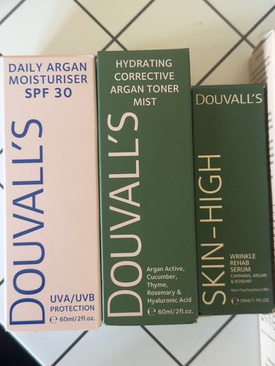 douvalls cleanser, moisturizer , serum new