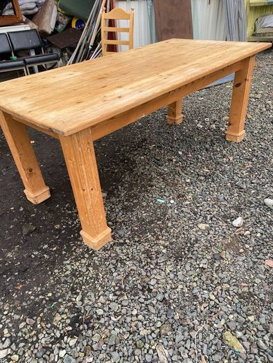 Vintage rustic kitchen table