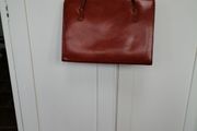 Ackery London Tan Vintage  Leather Suede Lined Bag