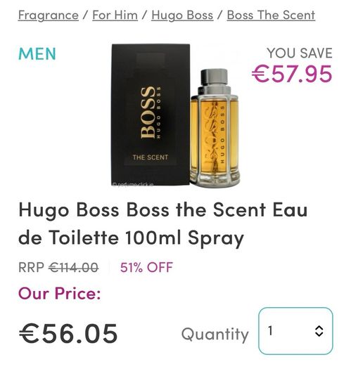 boss aftershave EDT 100ml
