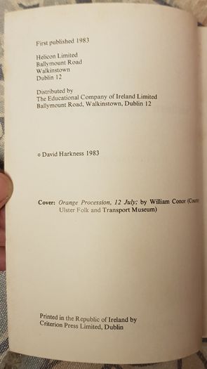 Northern Ireland Since 1920 by David Harkness