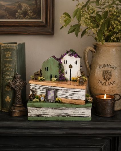 Hand carved wooden books!