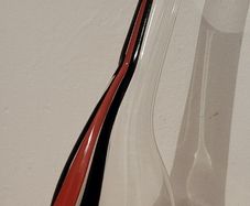 Reidel crystal glass decanter - black tie - red