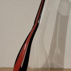 Reidel crystal glass decanter - black tie - red