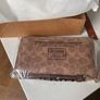 Brand New Coach zip around wallet in signature print Image 2