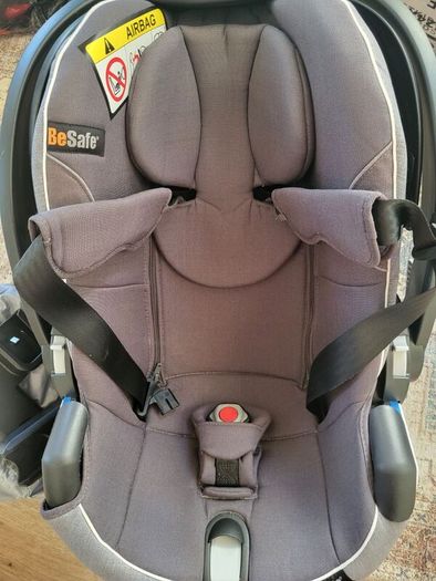 Infant car seat-Be Safe Izi Go Modular with base and adaptors and rain cover