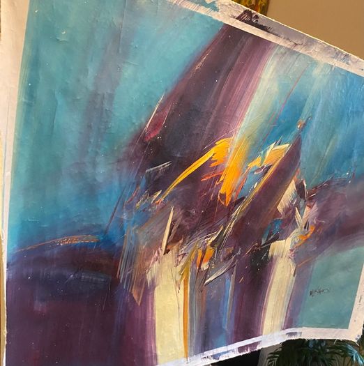 Large Hand Painted Oil on Canvas - Modern Abstract Impressionism