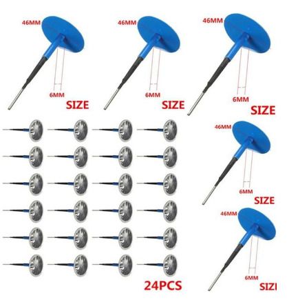 BRAND NEW 24 Pcs 6mm Car And Truck Tire Puncture Repair Tubeless Mushroom Nail Leak Repair Kit Traction Needle Super Glue Autotools
