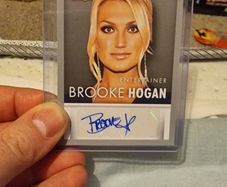 Brooke Hogan Signed Card - WWE TNA