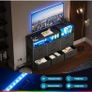 Black Chest of Drawers Bedroom, Dresser Cabinet with 2 Sockets, 2 USB Ports and 10 Colored LED Strips Image 5