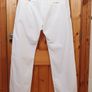 Diesel Ladies Pants Size Waist 36 Inch/90cm UK18 EU48 White Worn Once Cotton Image 8