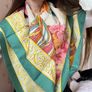 Vintage Tesa de Baviera Floral Silk-like Summer Scarf Image 5