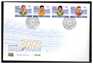 2002 Ireland GAA Hall of Fame (2nd Series) Commemorative Stamps An Post First Day Cover (FDC)