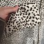 Animal print blouse - cream and black Image 4