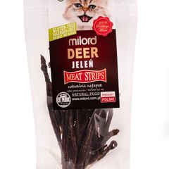 Milord Deer in strips 40g - cat treat, 100% dried meat