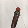 Twisted Spiral Wood Wand with Powerful Quartz Crystal Point & Agate Crystal Ball Image 6