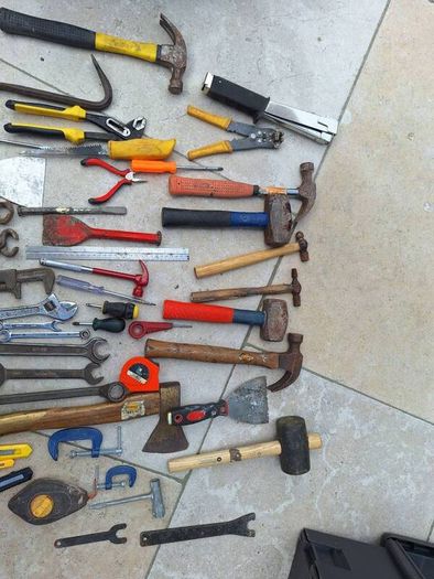 hand tools and tool box