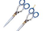 2Pcs Razor Scissor Barber Saloon Shear Scissor Hairdressing Scissor 6