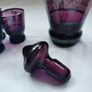 Venician glass decanter and 6 glasses, perfect condition Image 3