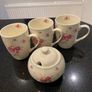 Emma James fine bone China  three  mugs and sugar bowl Image 5